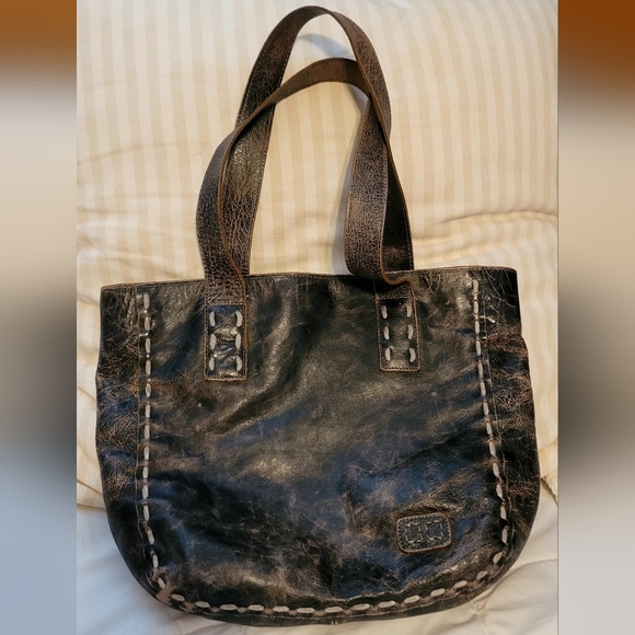 Bed Stu Stevie Black Lux Tote Bag - Picture 2 of 4